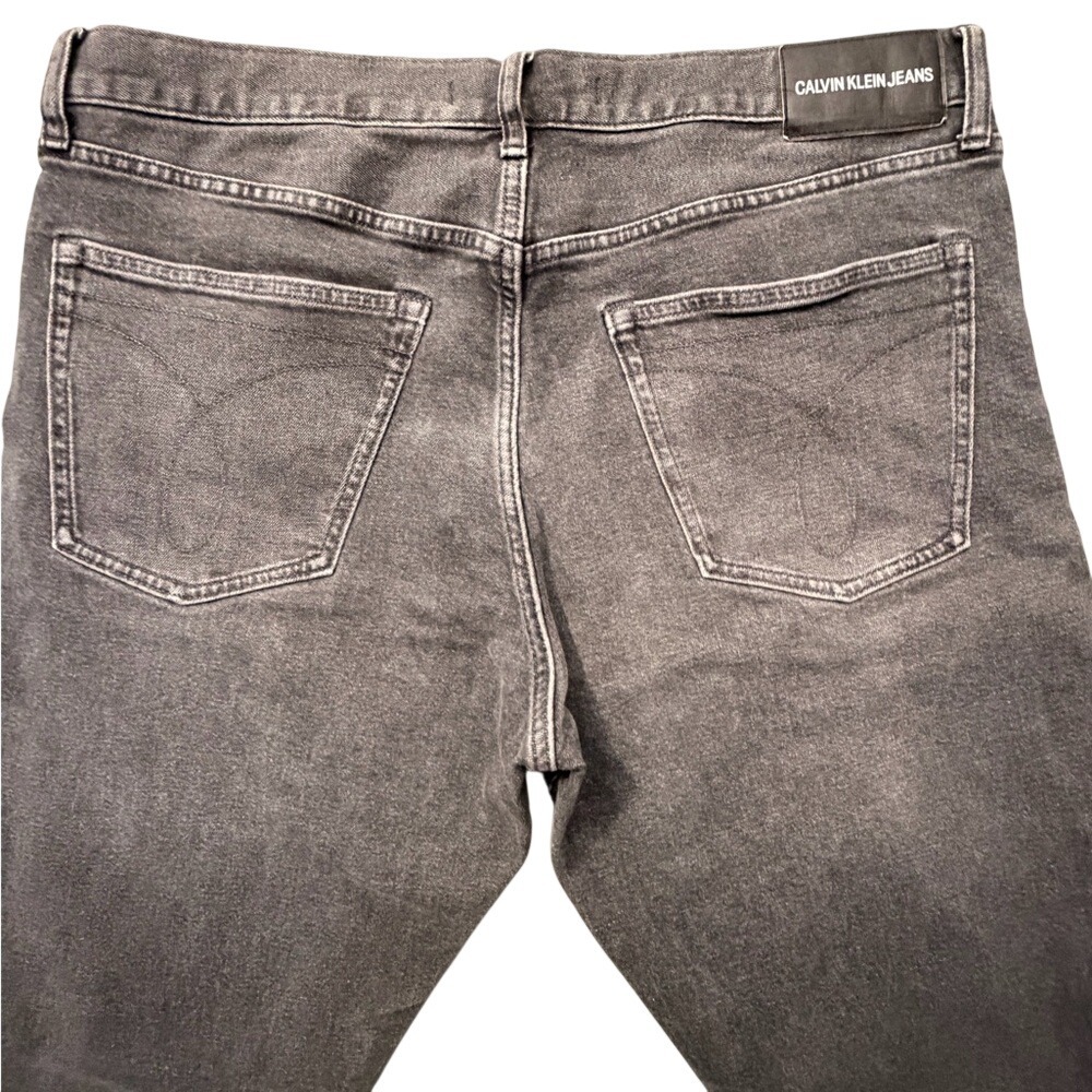 Calvin Klein Black Washed Jeans Size 36x34L - Picture 6 of 8